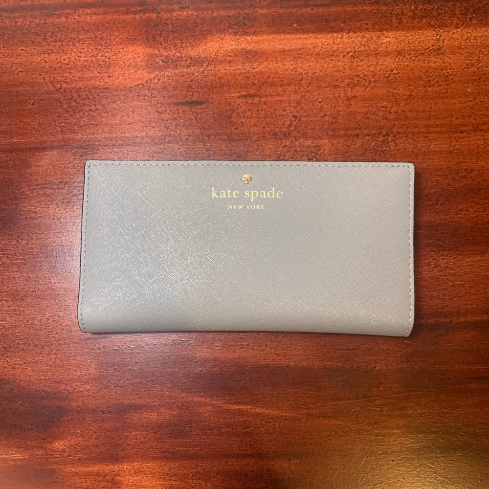 Kate Spade Grey Snap Wallet